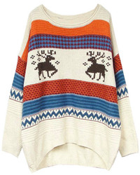 ChicNova Christmas Print Sweater