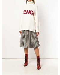 Fendi Intarsia Logo Knitted Sweater