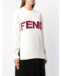 Fendi Intarsia Logo Sweater