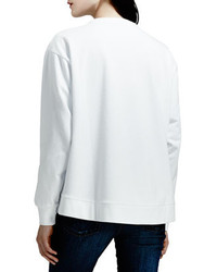Stella McCartney Lip Sweatshirt White