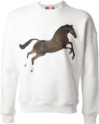MSGM X Toilet Paper Jumping Horse Printed Sweatshirt