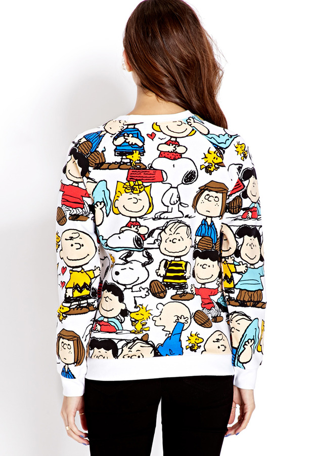 Forever 21 snoopy top sweatshirt