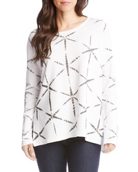 Karen Kane Printed Highlow Sweatshirt
