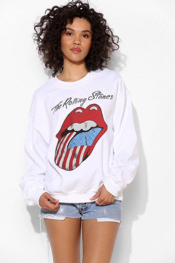 Urban Outfitters Rolling Stones Flag Tongue Sweatshirt, $54