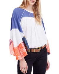 Free People We The Free By Friday Fever Pattern Mix Top