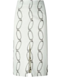 Altuzarra Chain Print Pencil Skirt