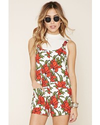 Forever 21 Boxy Floral Print Romper