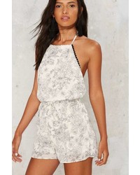 Factory Floral Authority Halter Romper