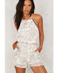 Factory Floral Authority Halter Romper