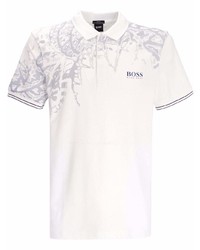 BOSS Abstract Pattern Print Polo Shirt