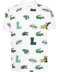 Lacoste All Over Graphic Print Polo Shirt