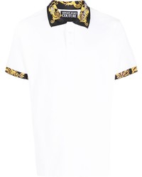 VERSACE JEANS COUTURE Barocco Print Shirt Sleeve Polo Shirt