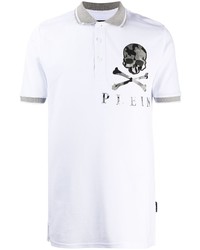 Philipp Plein Camouflage Skull Print Polo Shirt