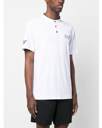 Ea7 Emporio Armani Chest Logo Print Polo Shirt