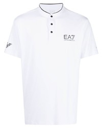 Ea7 Emporio Armani Chest Logo Print Polo Shirt