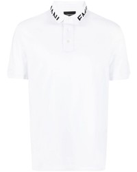 Emporio Armani Cotton Logo Print Polo Shirt