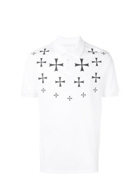 Neil Barrett Cross Print Polo Shirt