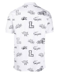 Lacoste Custom Logo Print Polo Shirt
