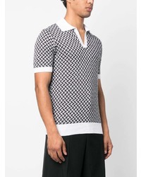 Drumohr Geometric Pattern Polo Shirt