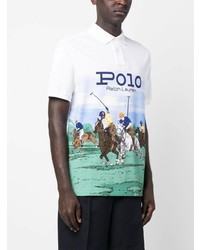 Polo Ralph Lauren Graphic Print Cotton Polo Shirt