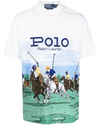 Polo Ralph Lauren Graphic Print Cotton Polo Shirt