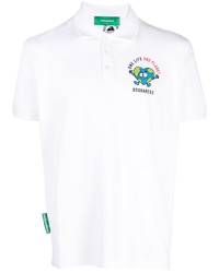 DSQUARED2 Graphic Print Cotton Polo Shirt