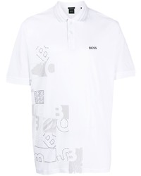 BOSS Graphic Print Short Sleeve Polo Shirt
