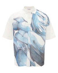JW Anderson Graphic Print Short Sleeved Polo Shirt