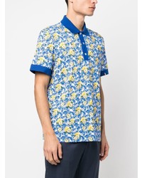 Billionaire Lemon Print Cotton Polo Shirt
