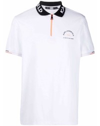 Karl Lagerfeld Logo Print Collar Polo Shirt