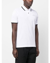 Moncler Logo Print Cotton Polo Shirt