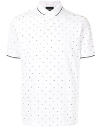 Emporio Armani Logo Print Cotton Polo Shirt
