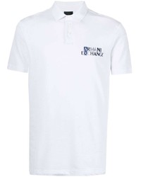Armani Exchange Logo Print Cotton Polo Shirt