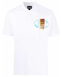 Just Cavalli Logo Print Cotton Polo Shirt