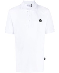 Philipp Plein Logo Print Cotton Polo Shirt