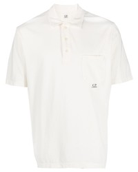 C.P. Company Logo Print Cotton Polo Shirt