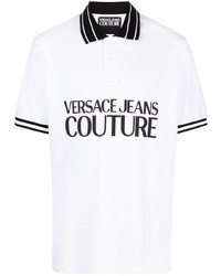 VERSACE JEANS COUTURE Logo Print Cotton Polo Shirt