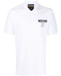 Moschino Logo Print Cotton Polo Shirt