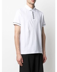 Karl Lagerfeld Logo Print Polo Shirt