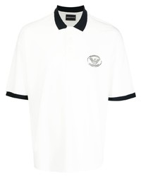 Emporio Armani Logo Print Short Sleeved Polo Shirt