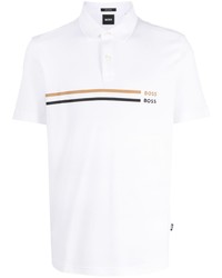 BOSS Logo Print Short Sleeved Polo Shirt