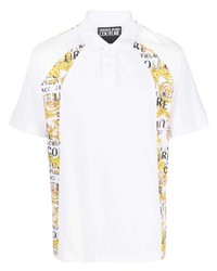 VERSACE JEANS COUTURE Panelled Cotton Polo Shirt