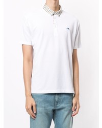 Etro Patterned Collar Polo Shirt