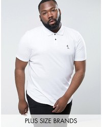 Religion Plus Polo Shirt With Curved Hem