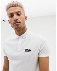 ASOS DESIGN Polo With City Chest Print
