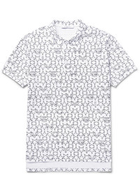 Givenchy Printed Cotton Piqu Polo Shirt