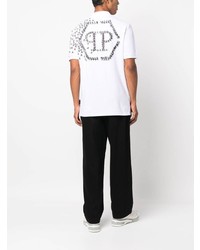 Philipp Plein Skull And Bones Cotton Polo Shirt
