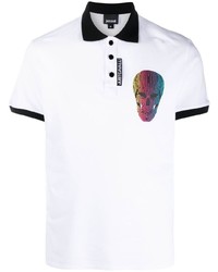 Just Cavalli Skull Print Polo Shirt