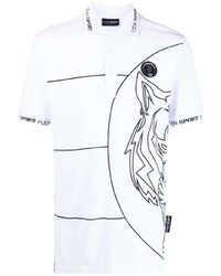 Plein Sport Tiger Print Polo Shirt