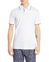 Ted Baker London Toff Slim Fit Print Pique Polo